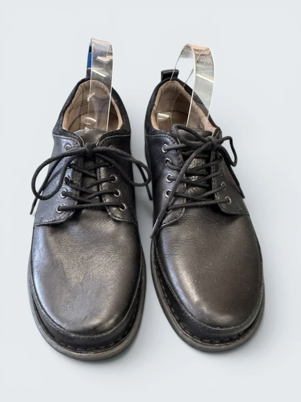 Born Men's Black Leather Casual Lace Up Shoes Size 9